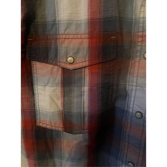 Carhartt Mens Multicolor Plaid Relaxed Fit Short Sleeve Button-Up Shirt Large pe - Picture 7 of 13